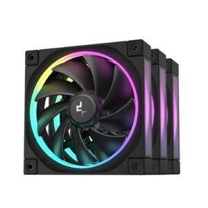 Fan Casing Deepcool FL12 ARGB - 3in1 / 3 pack 120mm 12CM Fan - BLACK