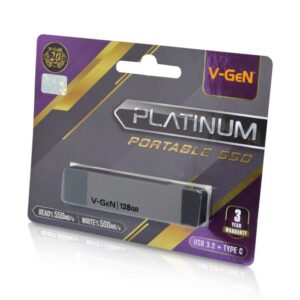 SSD V-Gen Portable Platinum 128GB - USB 3.2 Type C