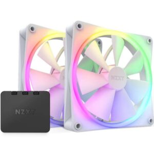 JualNZXT F140 RGB Twin Pack / 2in1 INCLUDE CONTROLLER &ndash; WHITE