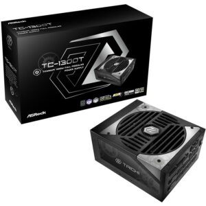 JualPower Supply ASROCK TAICHI TC-1300T / 1300W – PCIE 5.1 ATX 3.1 80+ TITANIUM FULL MODULAR