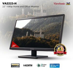 JualMonitor LED ViewSonic VA2223-H 22″ – FullHD – HDM & VGA Input