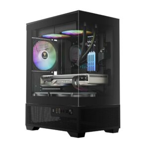 Casing GAMDIAS AURA GC9M ELITE ARGB + 3 FAN ARGB - Hitam