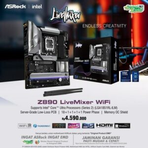 JualASROCK Z890 LIVEMIXER WIFI (LGA1851, Z890, DDR5)