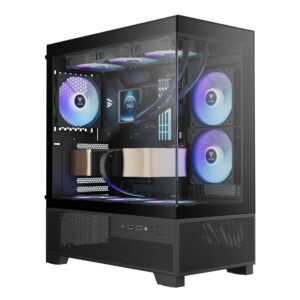 Casing GAMDIAS AURA GC12 ARGB + 6 FAN ARGB - BLACK