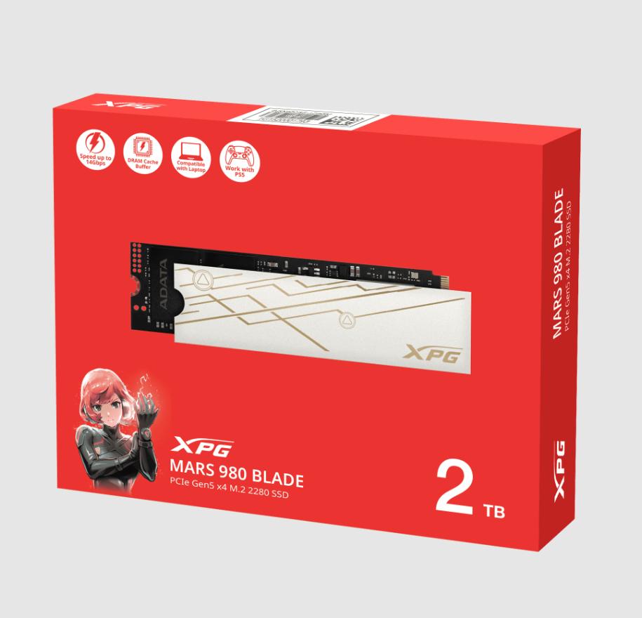 ADATA SSD XPG NVME GEN5 MARS 980 BLADE PCIe 5.0 M.2 2280 2TB