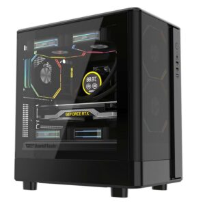 JualCasing Aigo DarkFlash DB330M Mesh M-ATX – BLACK