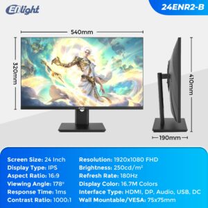 Monitor Enlight 24ENR2-B 24" IPS 180Hz Ergo RGB