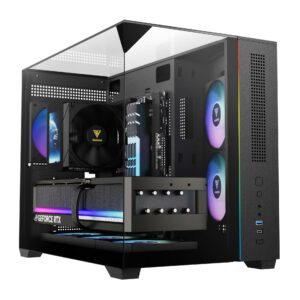 Casing GAMDIAS ATLAS M3M + 3 FAN ARGB - BLACK