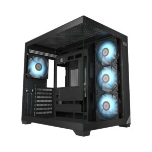 Casing PC COOLER / PCCOOLER C3 T700 ARGB ATX | FREE 7 FAN - BLACK