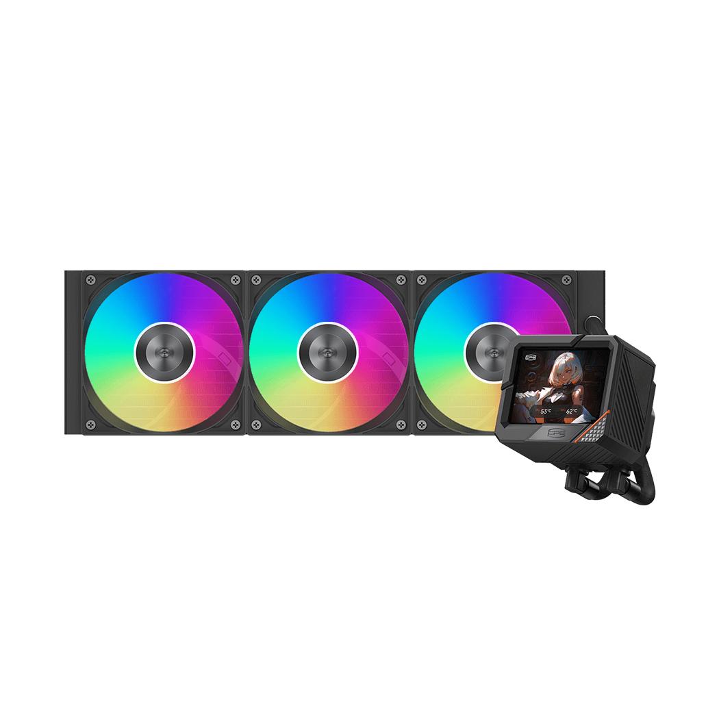 PCCOOLER / PC COOLER GT360 ARGB Display AIO Liquid Cooler - BLACK