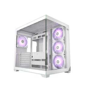 Casing PC COOLER / PCCOOLER C3 T700 ARGB ATX | FREE 7 FAN - WHITE