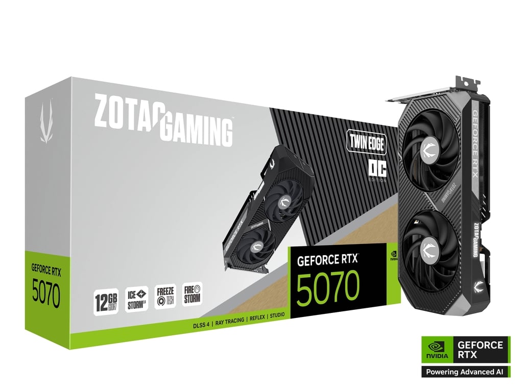 ZOTAC GAMING GeForce RTX 5070 12GB Twin Edge OC GDDR7