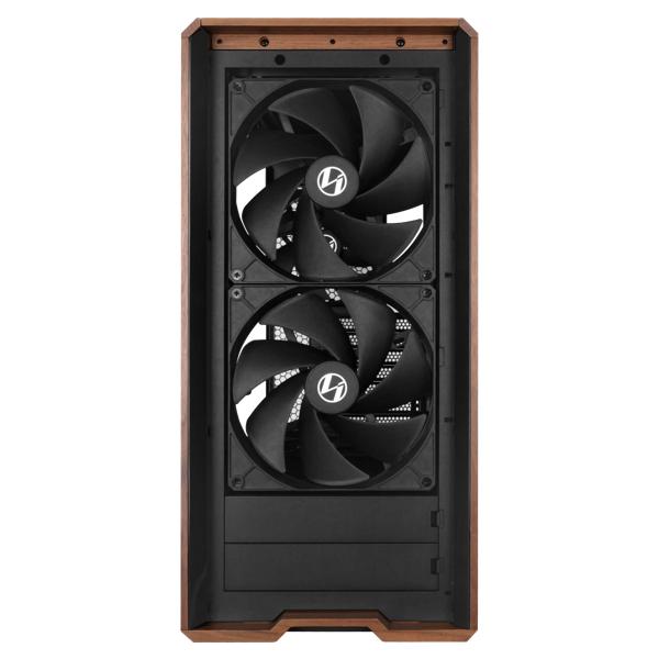 Lian Li Lancool 217 | PC Case E-ATX Wooden Tempered Glass – Include 5 Cooling Fans - Black - Image 4