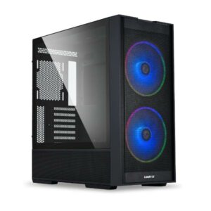 JualLian Li Lancool 206 | ATX PC Case TG Include 2 Fans – Black