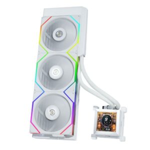 JualLian Li Hydroshift LCD 360TL | AIO CPU Cooler LCD Display 2.88″ IPS – White