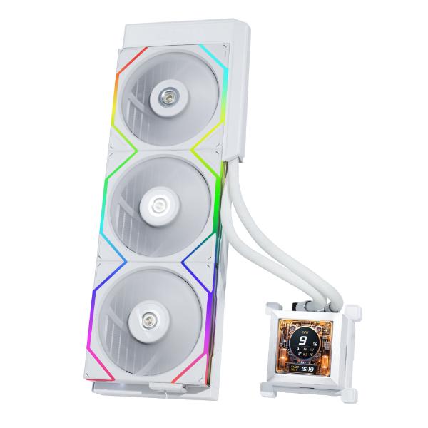 Lian Li Hydroshift LCD 360TL | AIO CPU Cooler LCD Display 2.88" IPS - White