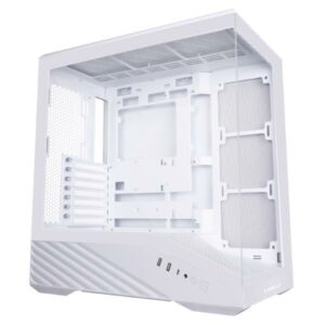 JualLian Li Vector V100 | E-ATX PC Case Tempered Glass – White