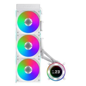 JualLian Li Hydroshift II LCD-C 360CL | AIO CPU Cooler RGB LCD Display 2.1″ IPS – White