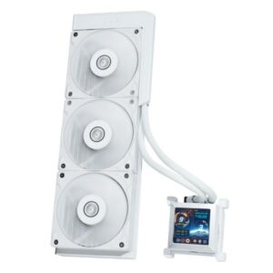 JualLian Li Hydroshift LCD 360S | AIO CPU Cooler LCD Display 2.88″ IPS – White