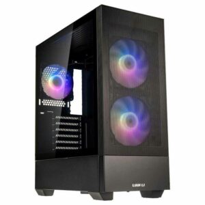 JualLian Li Lancool 205 Mesh C | ATX PC Case TG Include 3 ARGB Fans – Black