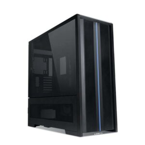 JualLian Li V3000 Plus | E-ATX PC Case Dual Tinted Tempered Glass – Black