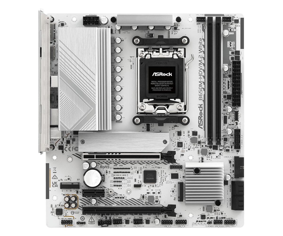 ASRock B650M-HDV/M.2 White (AM5, AMD B650, DDR5) - Image 2