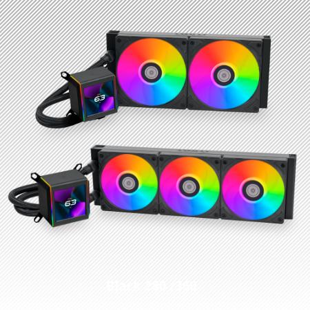 Lian Li Galahad II LCD 360 | AIO CPU Cooler LCD Display 2.88" - Black - Image 2