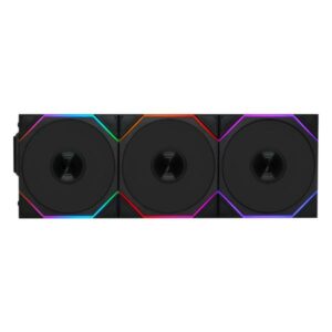 JualLian Li TL 120 Wireless | ARGB Fan Casing With Controller Triple Pack – Black