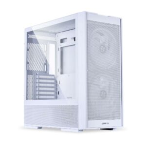 JualLian Li Lancool 206 | ATX PC Case TG Include 2 Fans – White