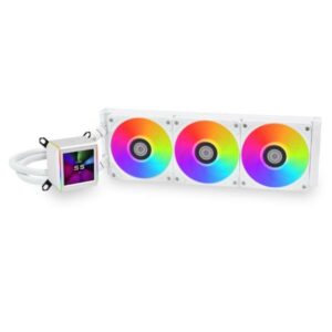 JualLian Li Galahad II LCD 360 | AIO CPU Cooler LCD Display 2.88″ – White
