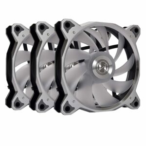 JualLian Li Bora Digital ARGB PWM 120mm Fan Triple Pack + Controller – Silver