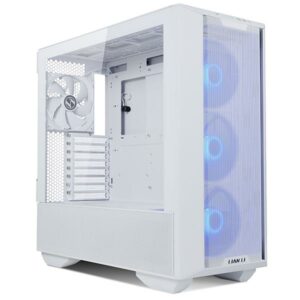 JualLian Li Lancool III RGB | E-ATX PC Case TG Include 4 ARGB Fans – White
