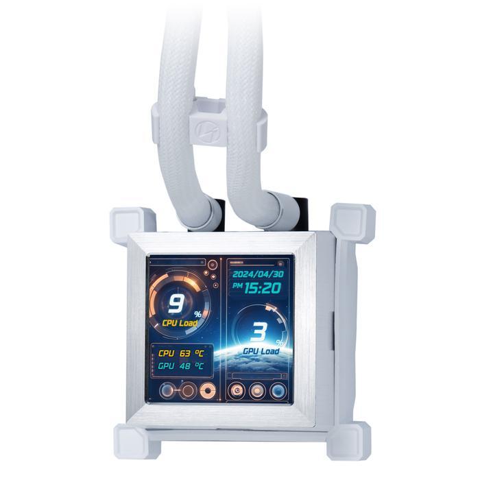 Lian Li Hydroshift LCD 360TL | AIO CPU Cooler LCD Display 2.88" IPS - White - Image 2