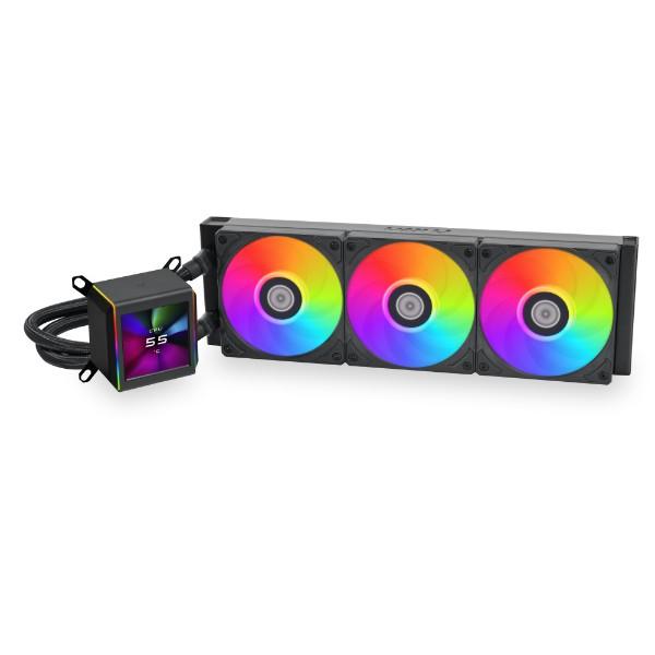 Lian Li Galahad II LCD 360 | AIO CPU Cooler LCD Display 2.88" - Black