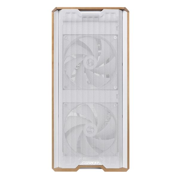 Lian Li Lancool 217 | PC Case E-ATX Wooden Tempered Glass – Include 5 Cooling Fans - White - Image 3