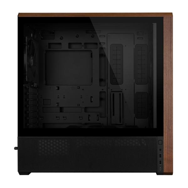 Lian Li Lancool 217 | PC Case E-ATX Wooden Tempered Glass – Include 5 Cooling Fans - Black - Image 6