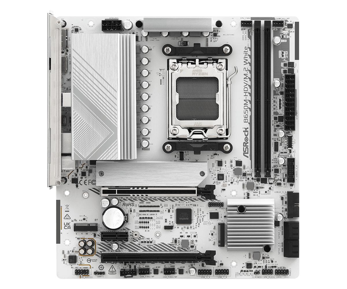 ASRock B650M-HDV/M.2 White (AM5, AMD B650, DDR5) - Image 3