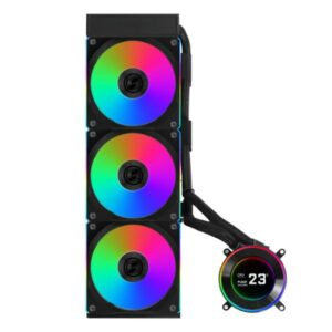 JualLian Li Hydroshift II LCD-C 360CL | AIO CPU Cooler RGB LCD Display 2.1″ IPS – Black
