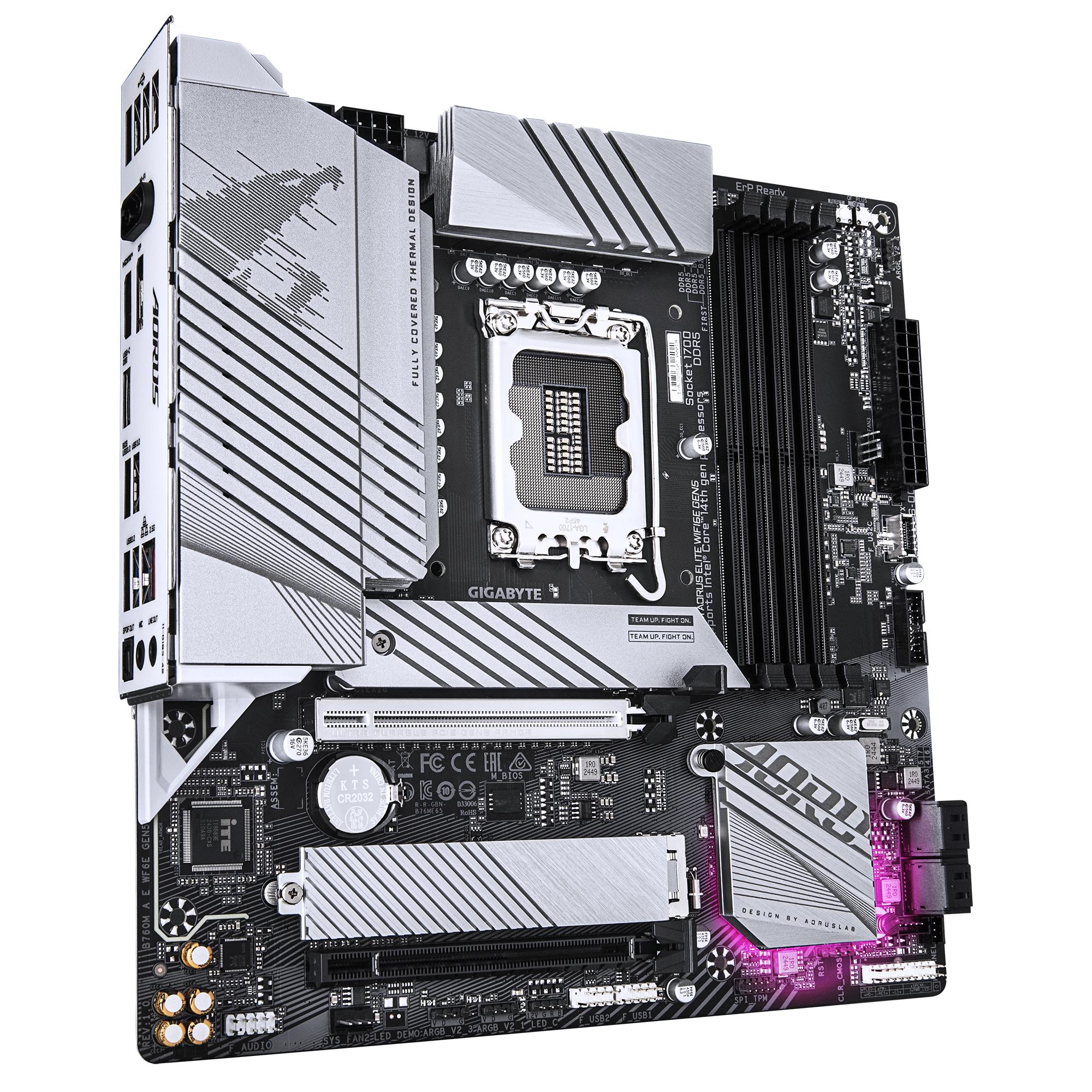 GIGABYTE B760M AORUS ELITE WIFI6E GEN5 (Socket LGA 1700, B760, DDR5) - Image 3