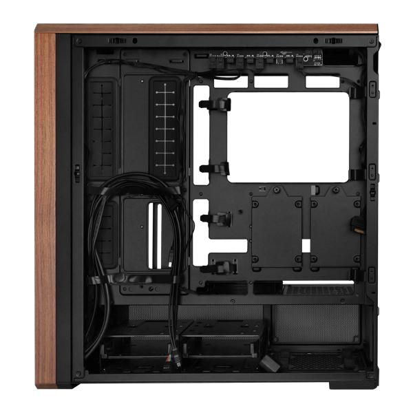 Lian Li Lancool 217 | PC Case E-ATX Wooden Tempered Glass – Include 5 Cooling Fans - Black - Image 5