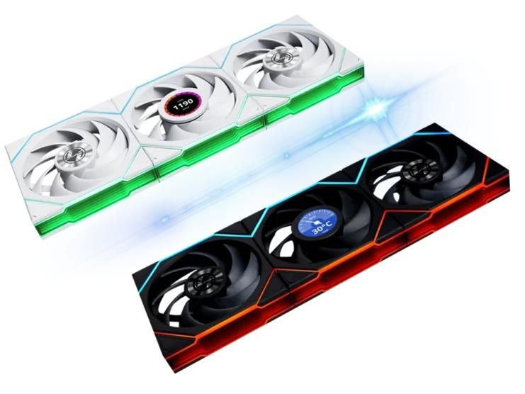 Lian Li TL 120 Wireless | ARGB Fan Casing With Controller Triple Pack - Black - Image 2