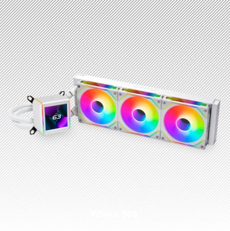 Lian Li Galahad II LCD SL Infinity 360 | AIO CPU Cooler LCD Display 2.88" - White - Image 2