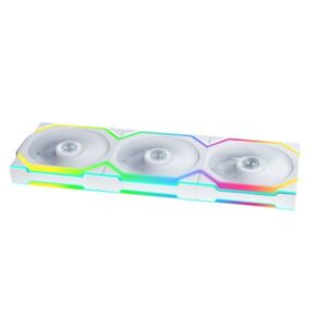 JualLian Li Uni Fan SL 120 Wireless | ARGB Fan Casing With Controller Triple Pack – White