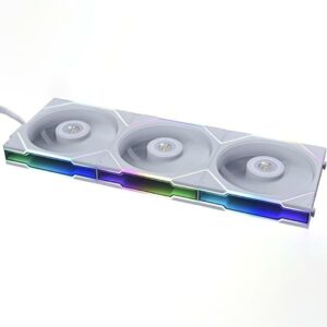 JualLian Li Uni Fan TL120 | Fan Casing 120mm Reverse Blade Triple Pack &ndash; White