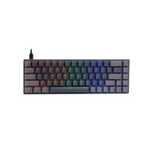 JualRexus Heroic KX3 Mechanical Keyboard RED Switch – Black Grey