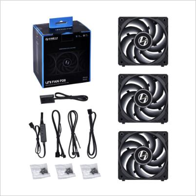 Lian Li Uni Fan P28 | Fan Casing With Controller Triple Pack - Black - Image 3