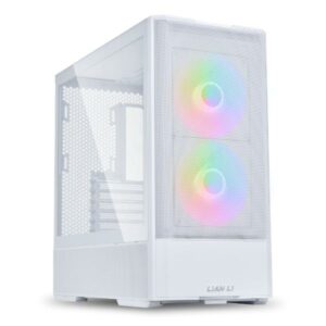 JualLian Li Lancool 207 | ATX PC Case Include 2 ARGB Fan – White