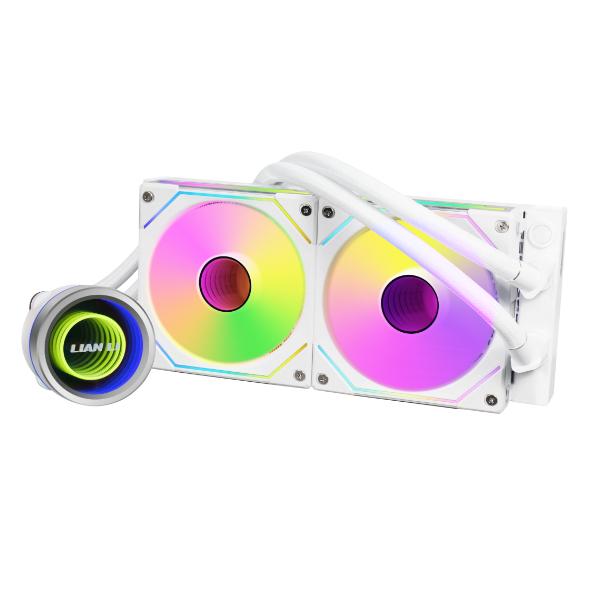 Lian Li Galahad II Trinity Uni Fan SL-Infinity 240 | AIO CPU Cooler ARGB - White