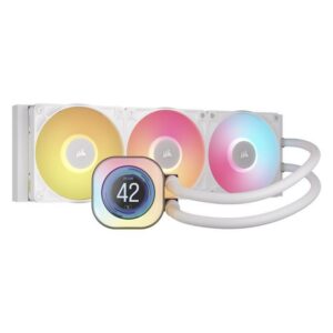 JualCORSAIR iCUE LINK TITAN 360 RX LCD &ndash; 360mm AIO Liquid CPU Cooler With LCD Display &ndash; White