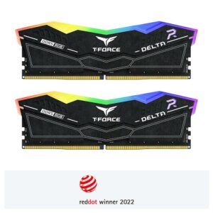 Team T-Force Delta RGB DDR5 64GB (2X32GB) 6400Mhz - Black